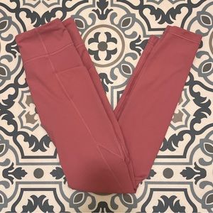 athleta girl pink leggings pockets 12